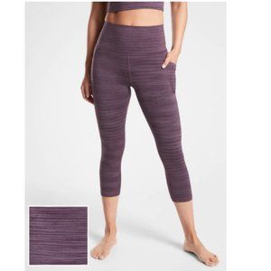Athleta Salutation Stash Pocket II Space Dye Capri